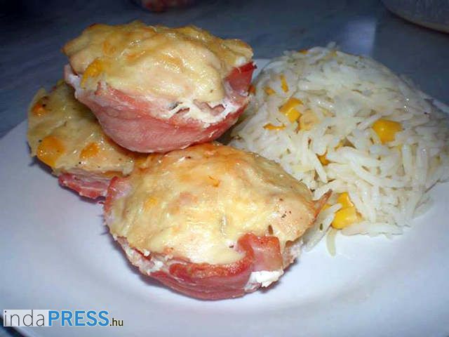 Recept: Baconös csirkemell filé muffin, refplay.hu magazin
